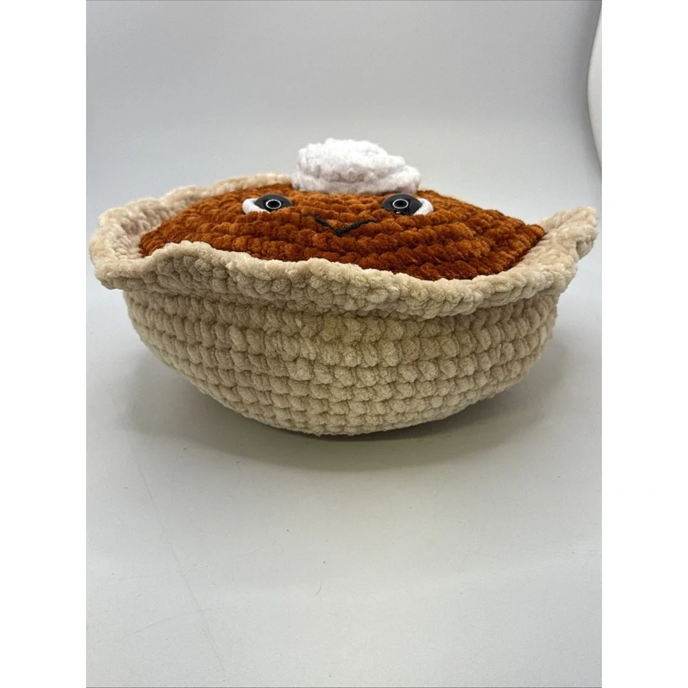Pumpkin Pie Crochet Pillow Fall‎ Decor 9